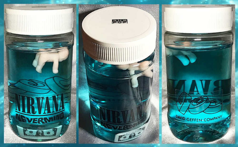 Image of Nirvana Nevermind Promo Water Bottle 1991 Sub Pop Kurt Cobain