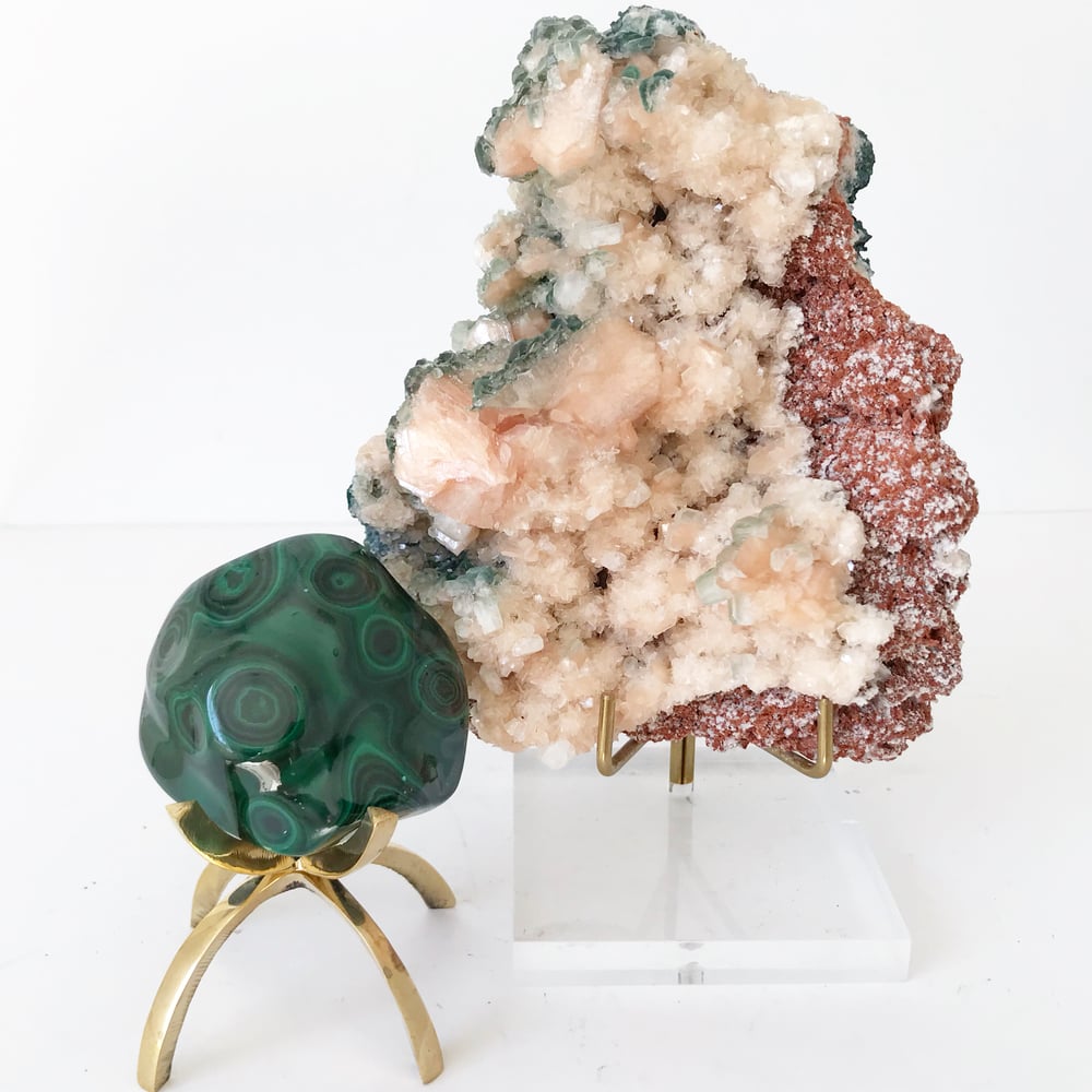 Image of Zeolite no.09 + Lucite and Brass Stand