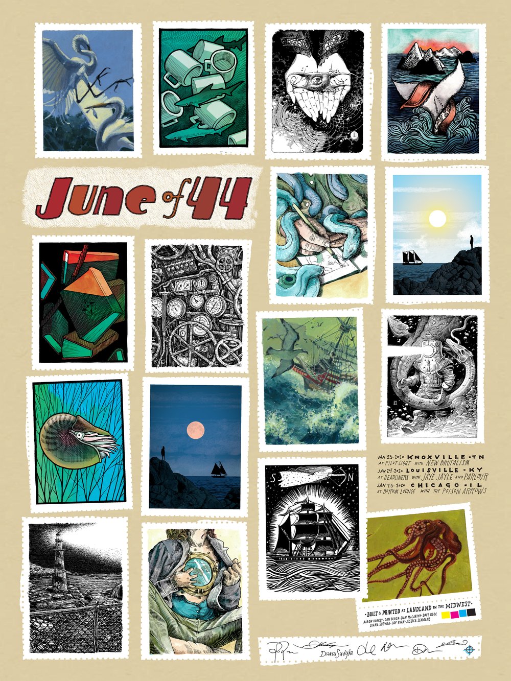 June of 44 (2020 Midwest Dates) • L.E. Official Poster (18" x 24")