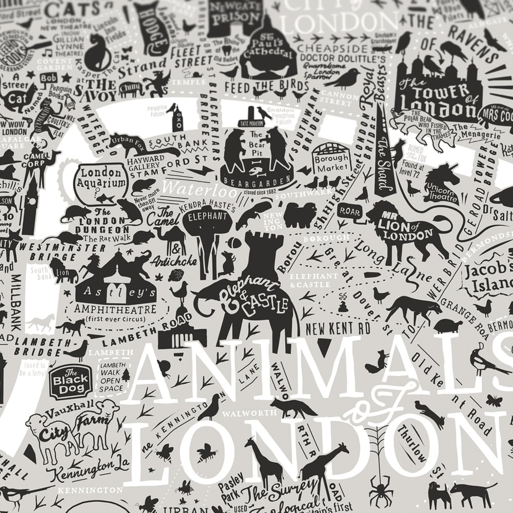 Animals Of London (Neutral Colours)
