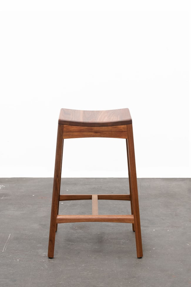 ROSE BARSTOOL IN TASMANIAN BLACKWOOD