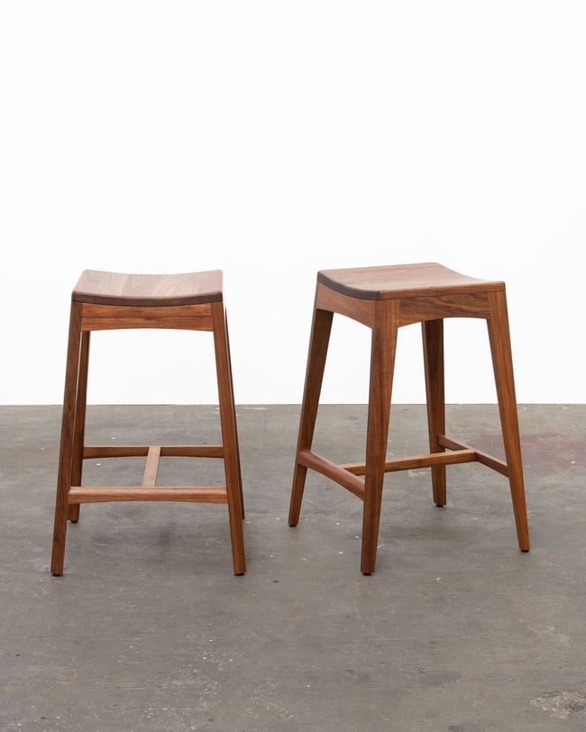 ROSE BARSTOOL IN TASMANIAN BLACKWOOD