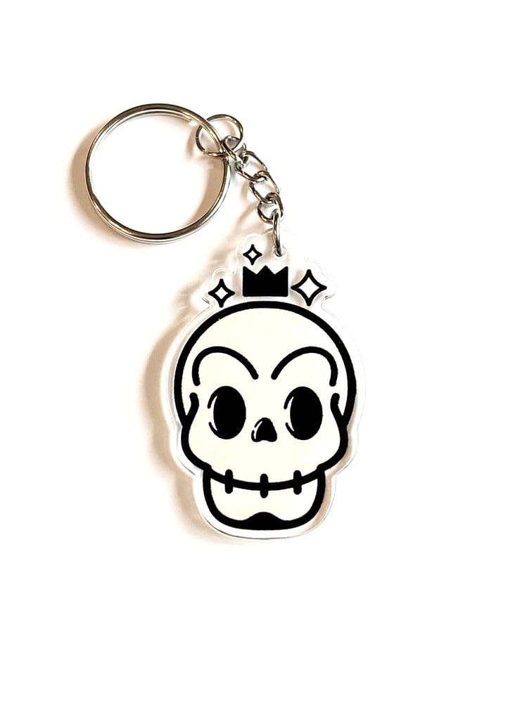 Image of Skull acrylic keychain