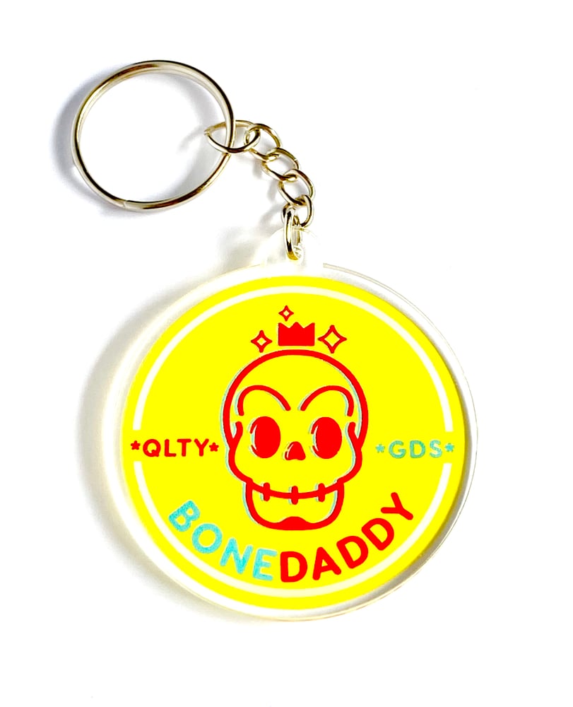 Image of Bonedaddy acrylic keychain 