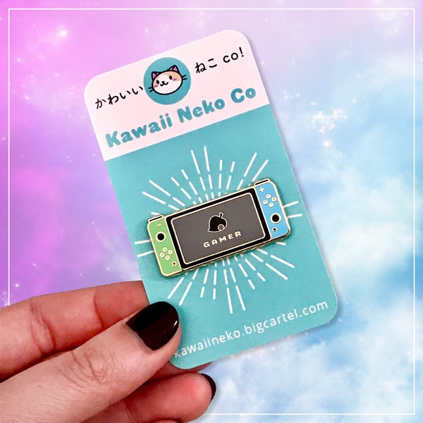 Image of Animal Crossing New Horizons Gamer Switch Hard Enamel Pin