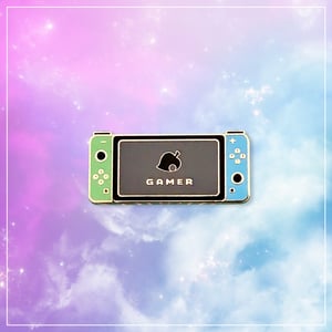 Image of Animal Crossing New Horizons Gamer Switch Hard Enamel Pin