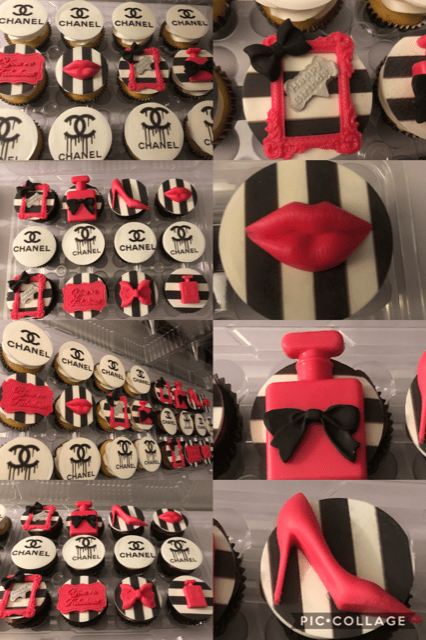 Image of Fondant /Printed Covered Cupcakes 