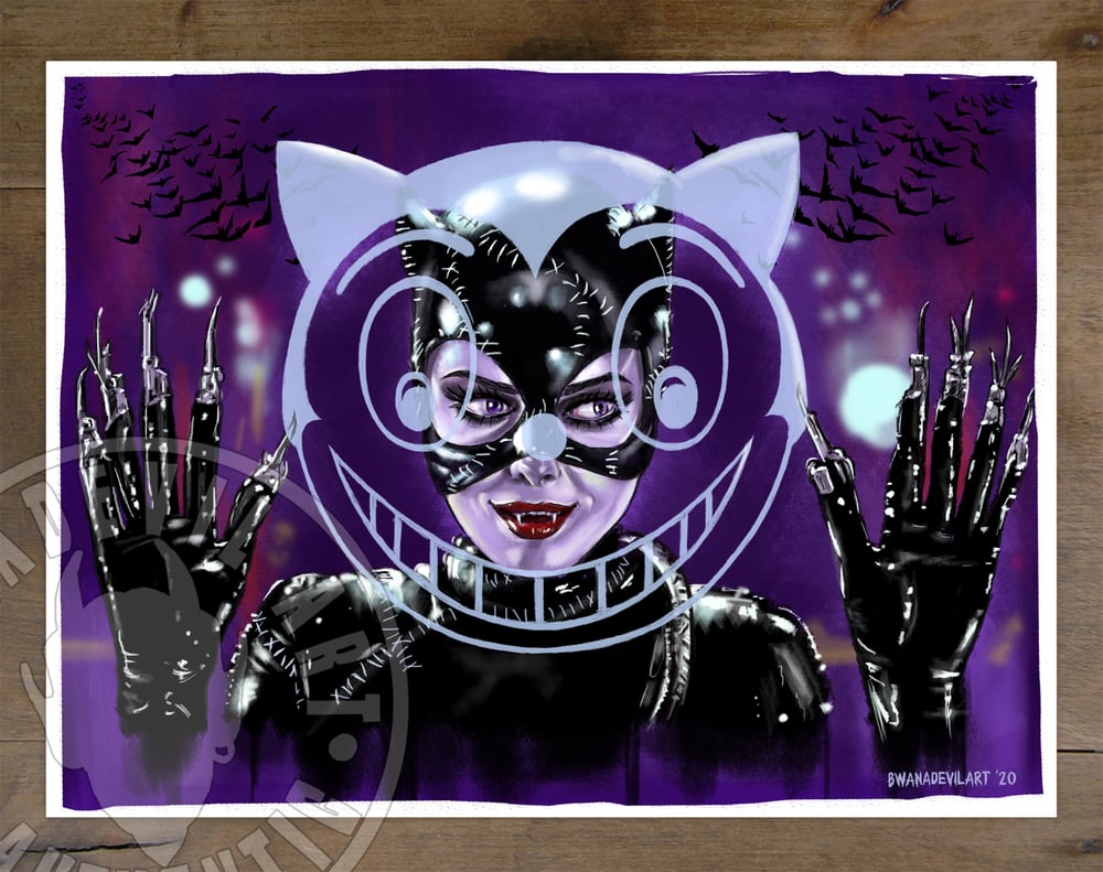 Image of Catwoman Michelle Art Print 9 x 12 in.