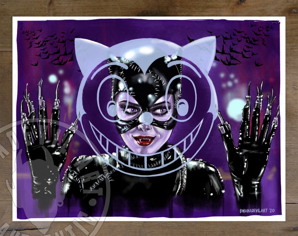 Image of Catwoman Michelle Art Print 9 x 12 in. 