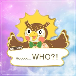 Image of Animal Crossing New Horizons Blathers Hard Enamel Pins