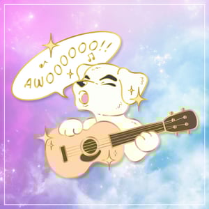 Image of Animal Crossing New Horizons K.K. Slider AWOO Hard Enamel Pins