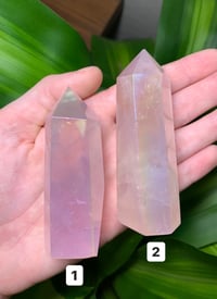 Image 1 of Rose Quartz Angel Aura Towers