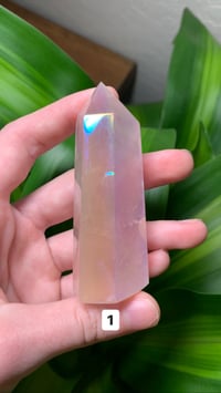 Image 2 of Rose Quartz Angel Aura Towers