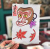 Original monkey mask painting 