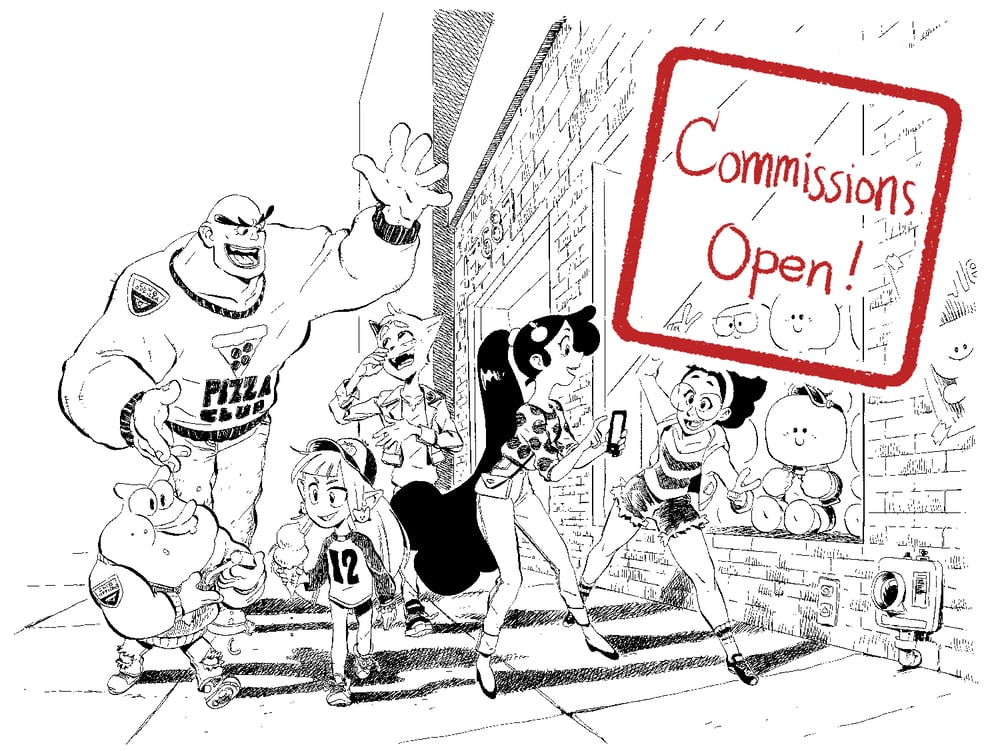 Image of Ink Drawing Commission 11"x14" (limited availability)