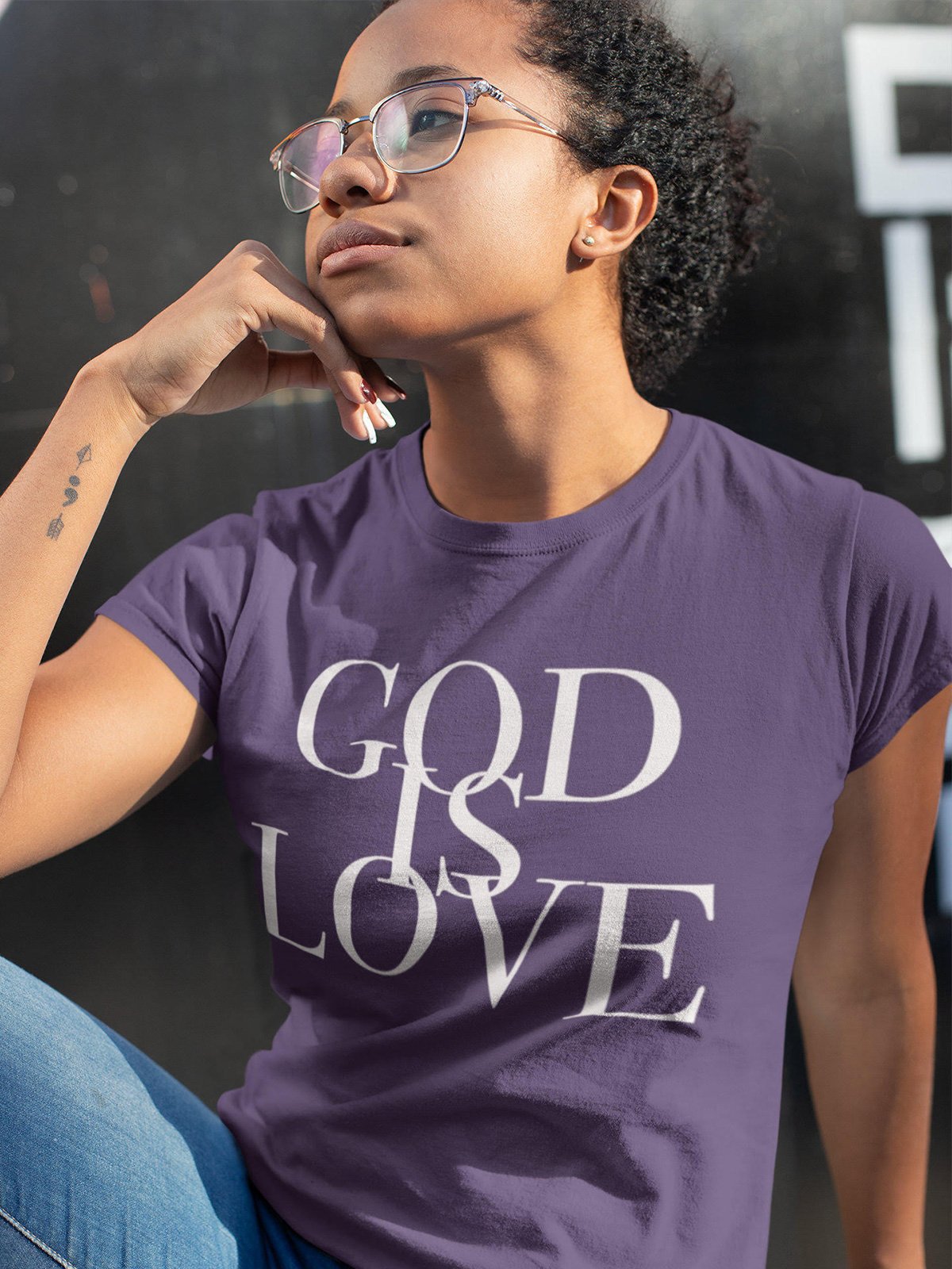 Image of God is Love (Purple)