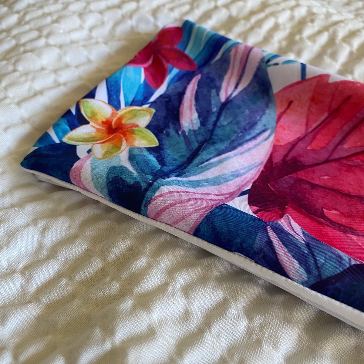 Image of SAMPLE BANDEAU : WATER COLOR TROPICS X WHITE 