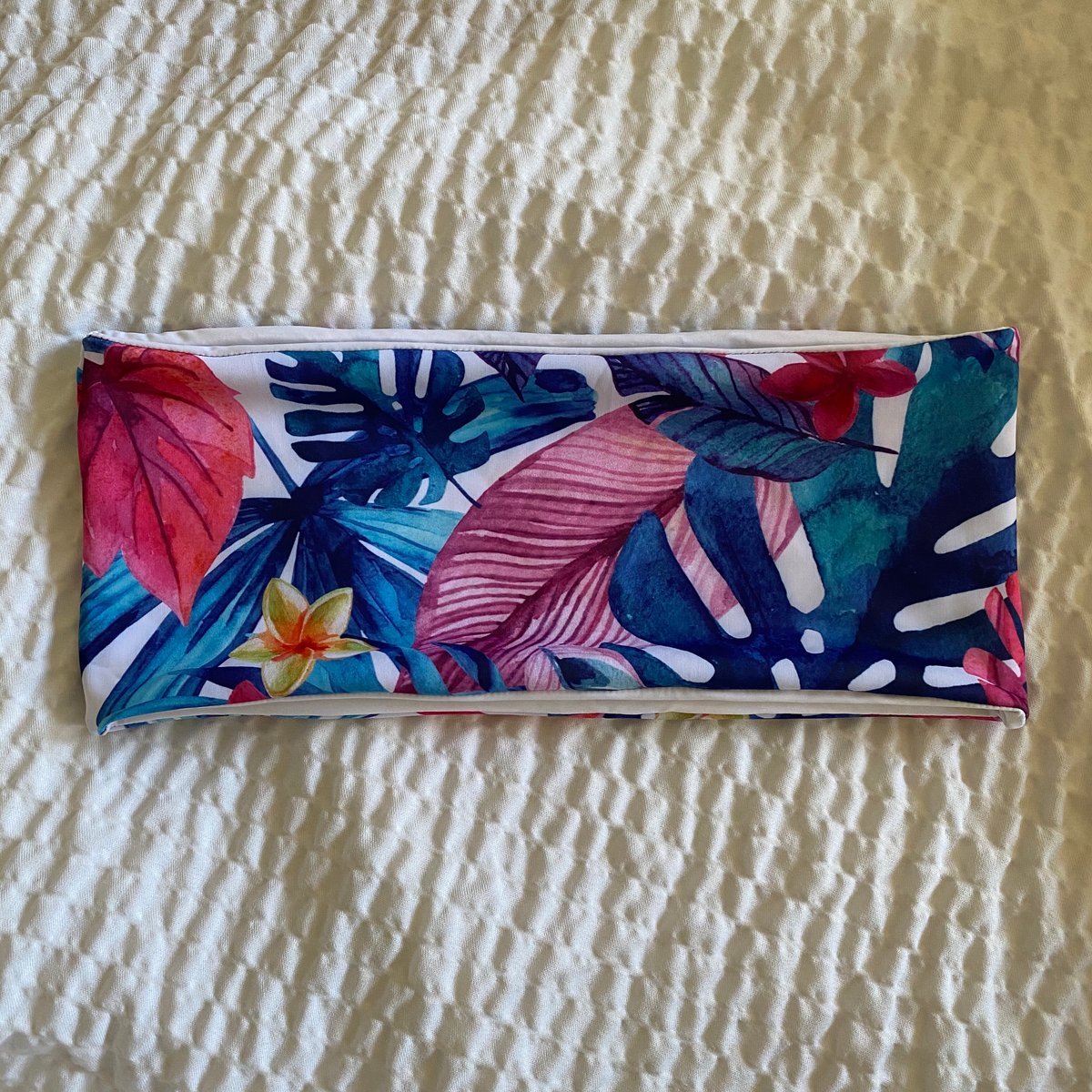 Image of SAMPLE BANDEAU : WATER COLOR TROPICS X WHITE 