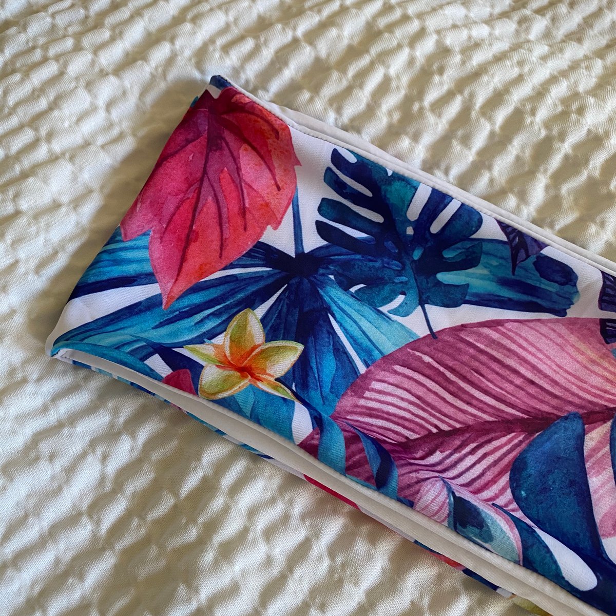 Image of SAMPLE BANDEAU : WATER COLOR TROPICS X WHITE 