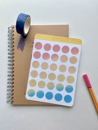 Summer Palette Circle Sticker Sheet