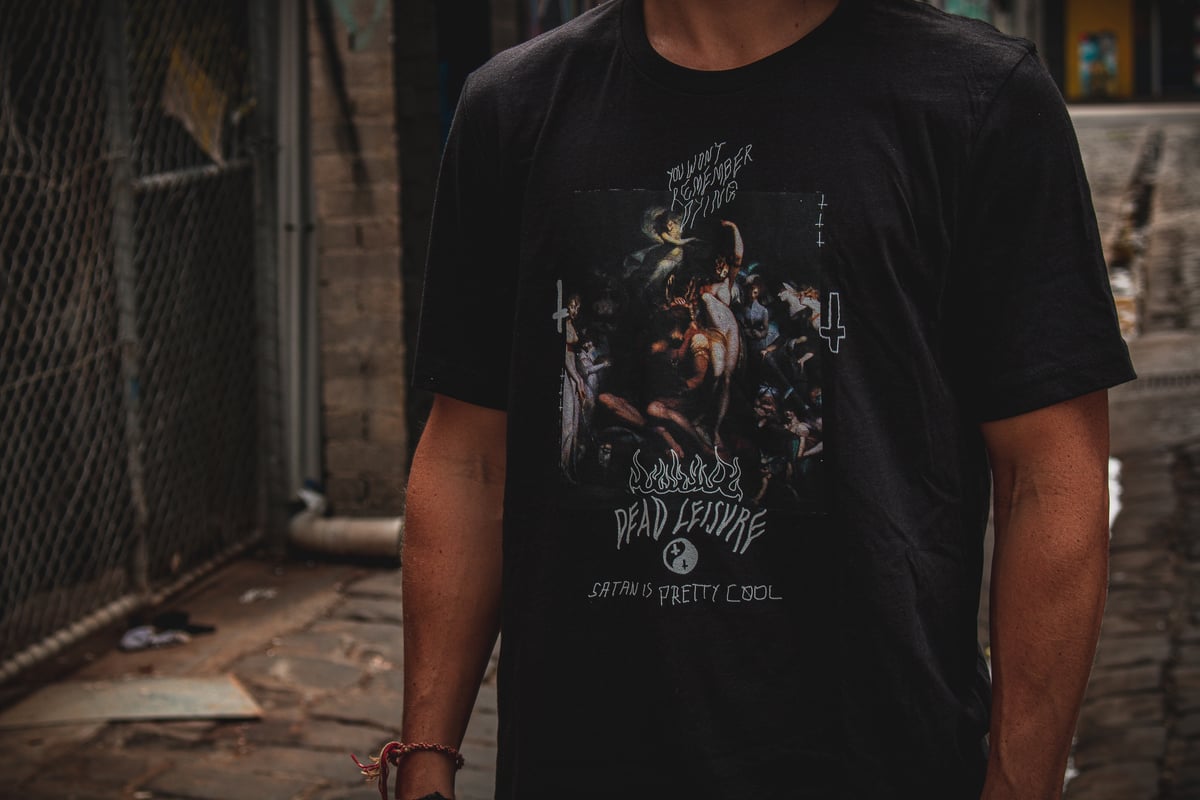 Satan is Pretty Cool Tee - Black