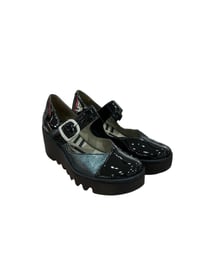Image 2 of Fly London Baxe Black/ Green