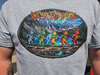 Image 1 of Psychedelic Dancing Elk Tee Grey