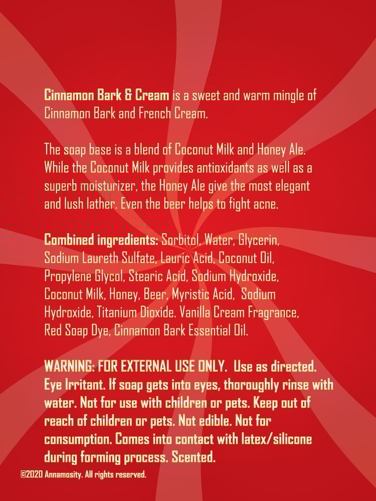 Image of Cinnamon Bark & Cream - Soap Bar