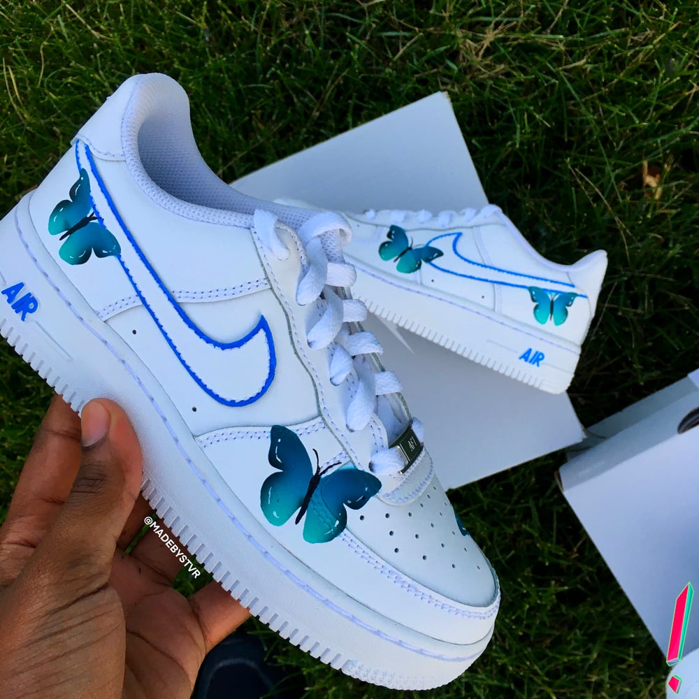 all blue af1 low