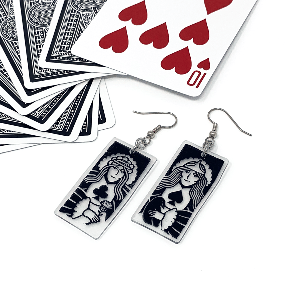 Black Queens earrings