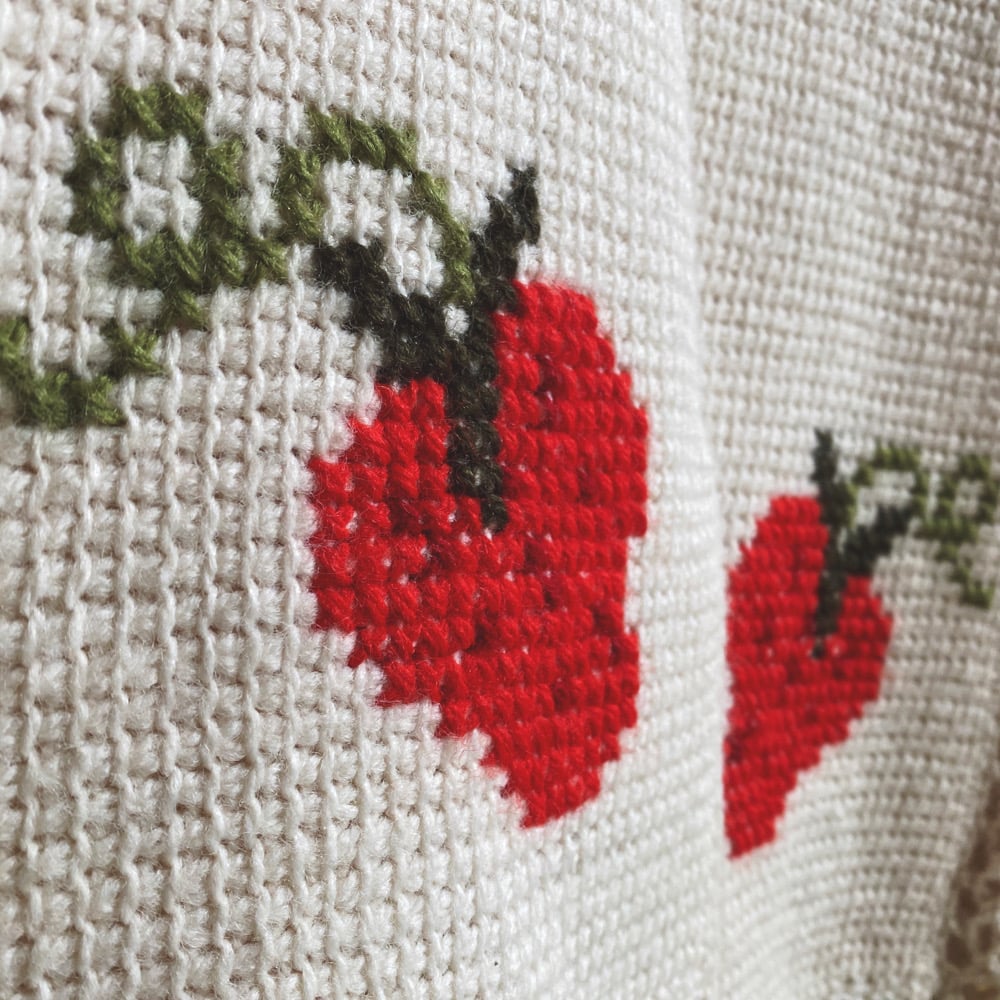 Image of Summer Strawberry Granny Sweater 
