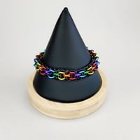 Image 1 of Rainbow + Black Orbital Super Berus Bracelet