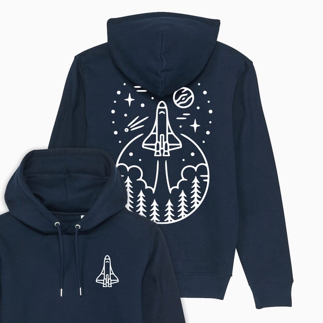 Space Nasa Hoodie Organic Cotton