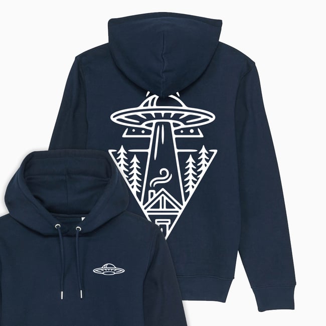 UFO Spaceship Hoodie Organic Cotton