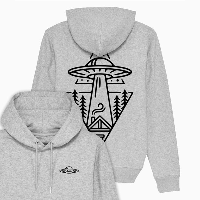 UFO Spaceship Hoodie Organic Cotton