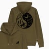 Wolf Ying Yang Hoodie Organic Cotton