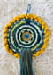 Image of Green Rolling Hills Circular Weaving
