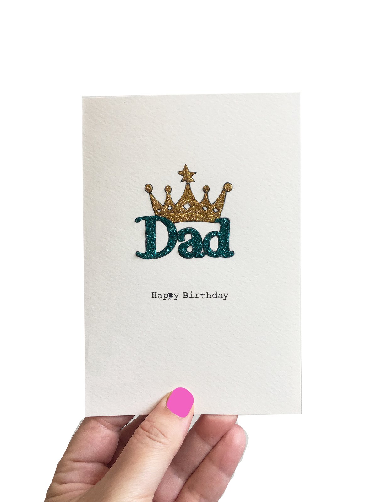 Crown Happy Birthday Dad Card