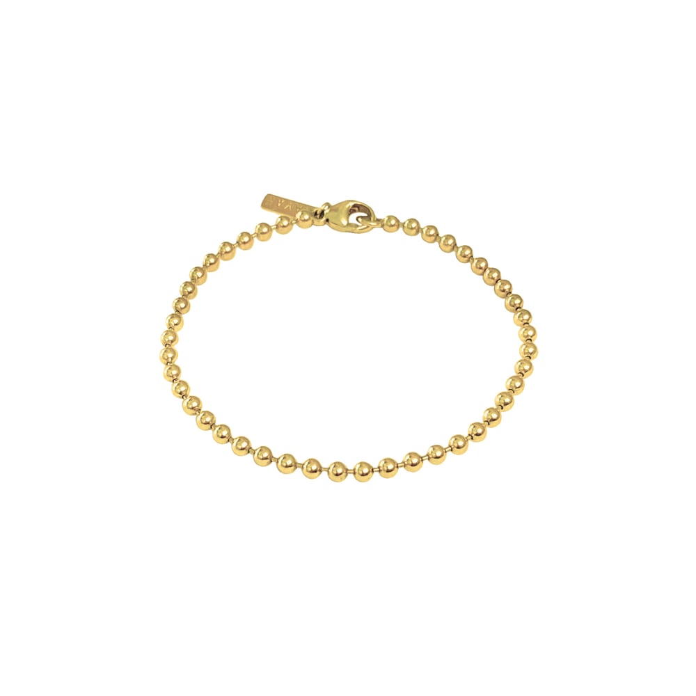 Image of Gold ball chain bracelet