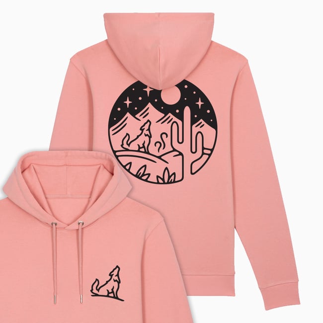 Cactus Wolf Hoodie Organic Cotton