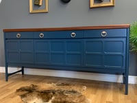 Image 1 of Hauge blue Nathan teak sideboard 