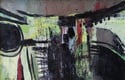 20th Century Painting 'Green Abstract'