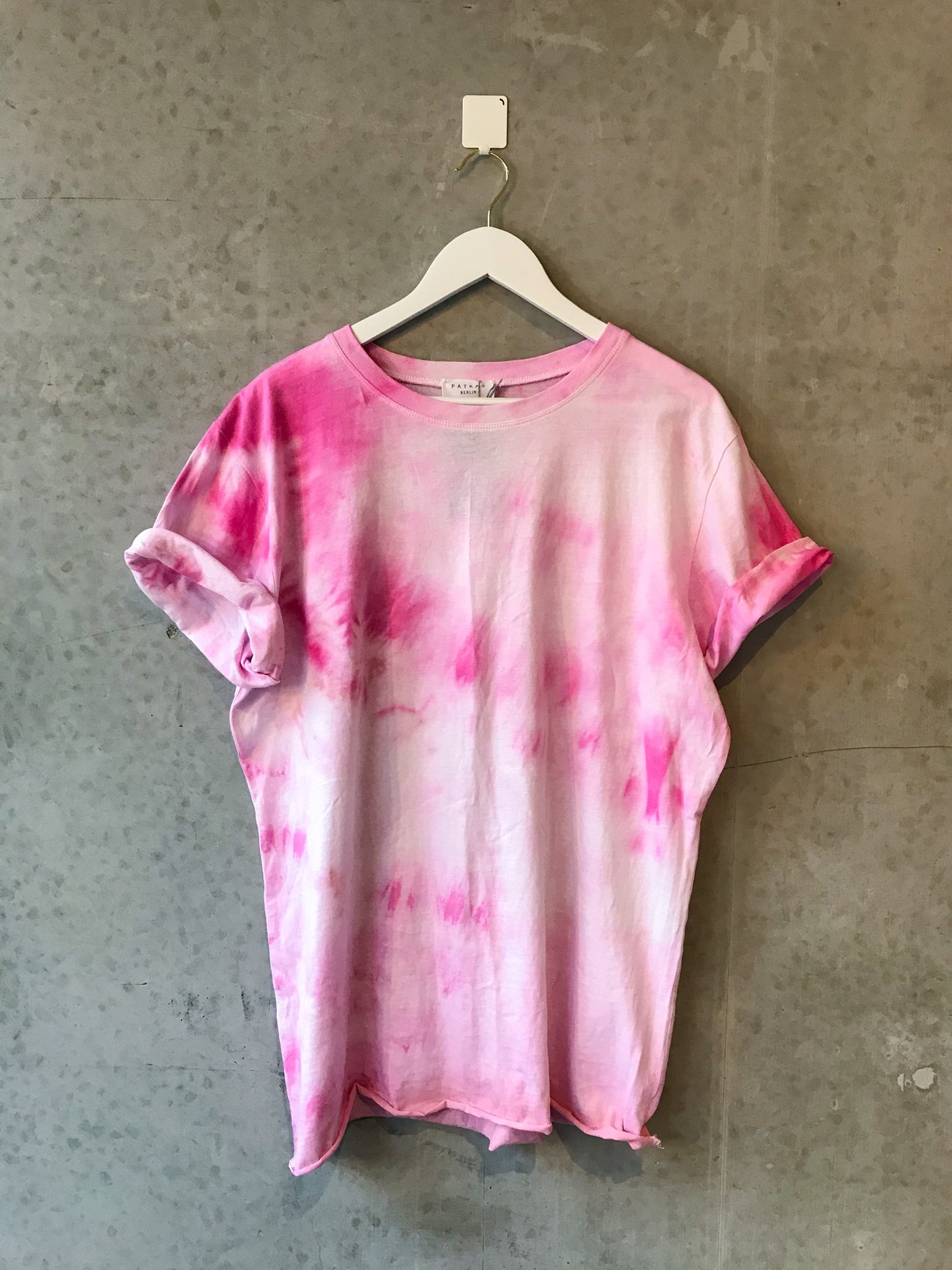 Pink Tie Dye T-Shirt Long | Patkas Berlin