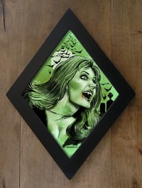 Ingrid Pitt Diamond framed print