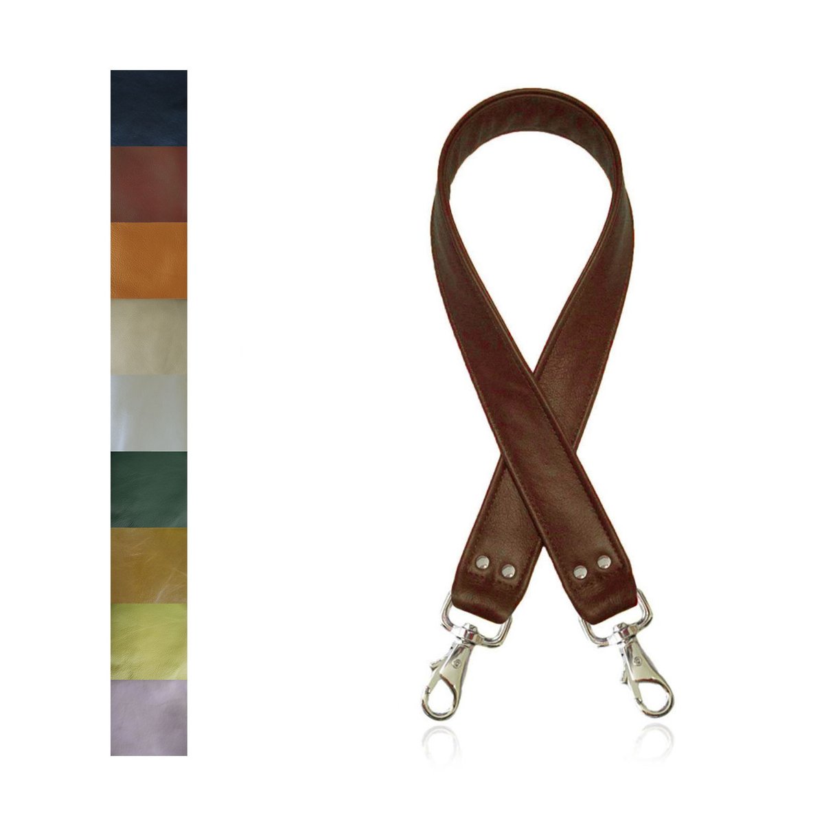 MauttoAccessories Leather Wrist Strap Accessory - Choose Leather Color and Clip Style - 1/2 inch Wide - Hand Made in The USA