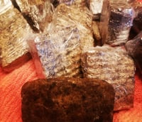 Raw African black soap