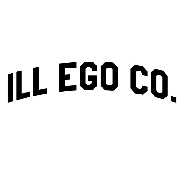 Image of ILL EGO CO. Varsity 7" Premium Vinyl Die Cut Sticker