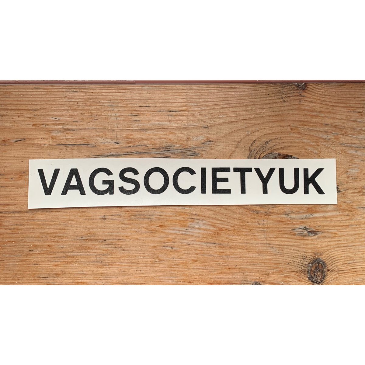Image of VAGSocietyUK Name Sticker