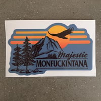 Image 2 of New! Majestic Monfuckintana Sticker (teal)