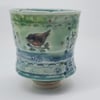 Porcelain Songbird Tea Tumbler